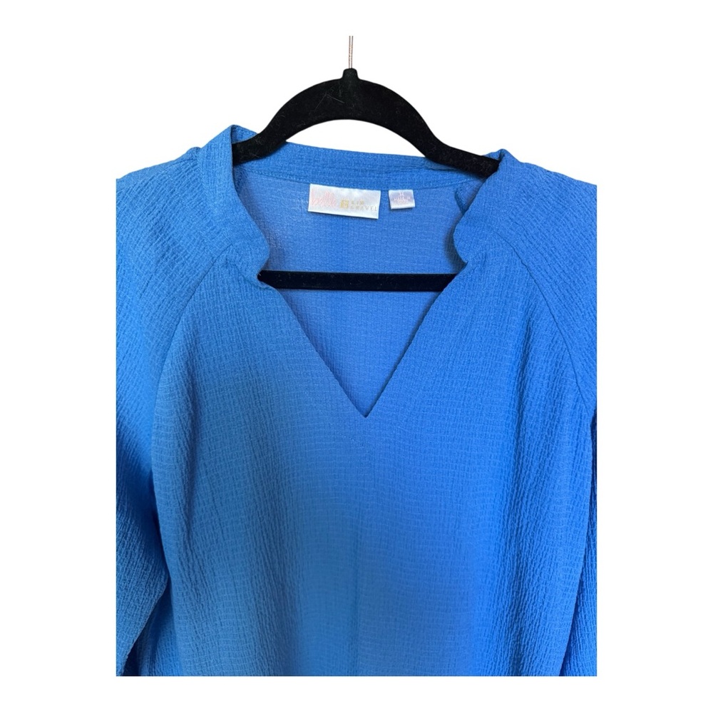 Belle by Kim Gravel Vibrant Blue Blouse - Picture 4 of 7